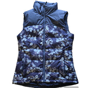 North Face Women’s Nuptse 700 Down Floral Vest, Size Small